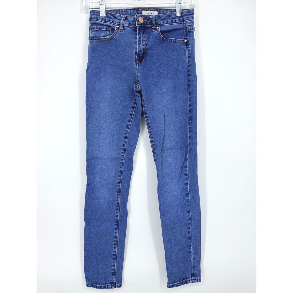 Forever 21 Womens Skinny Jeans Medium Wash Blue Size‎ 26 Denim Pants
